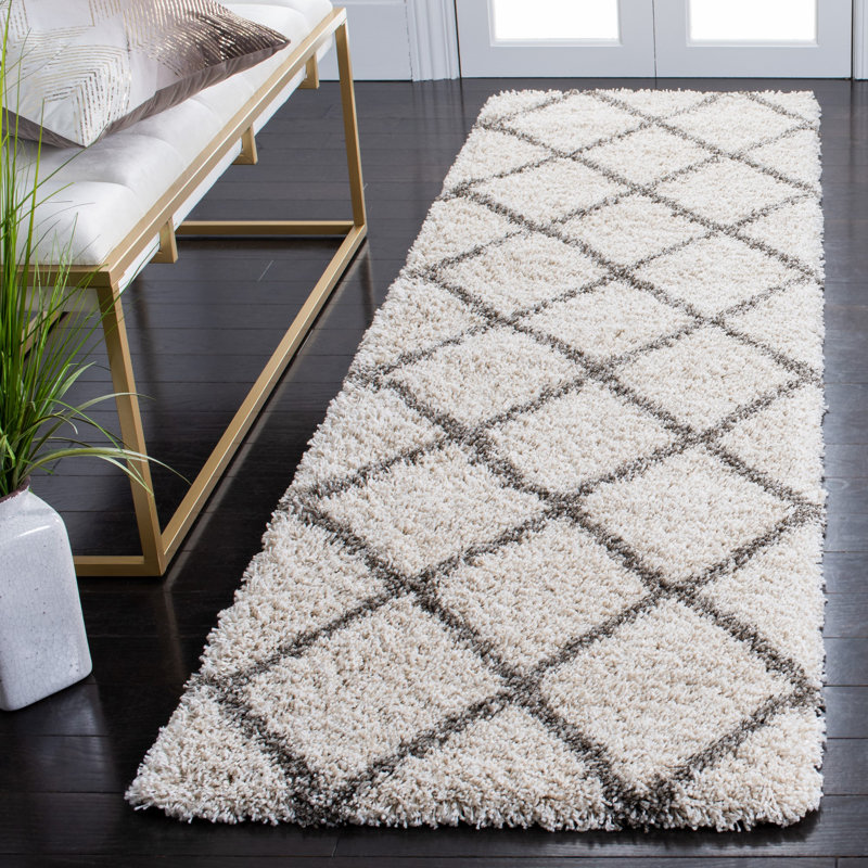 Hudson Shag Performance Geometric Rug, Round 7'