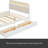 Queen Size Wooden Platform Bed With Trundle And 2 Drawers-1461463463