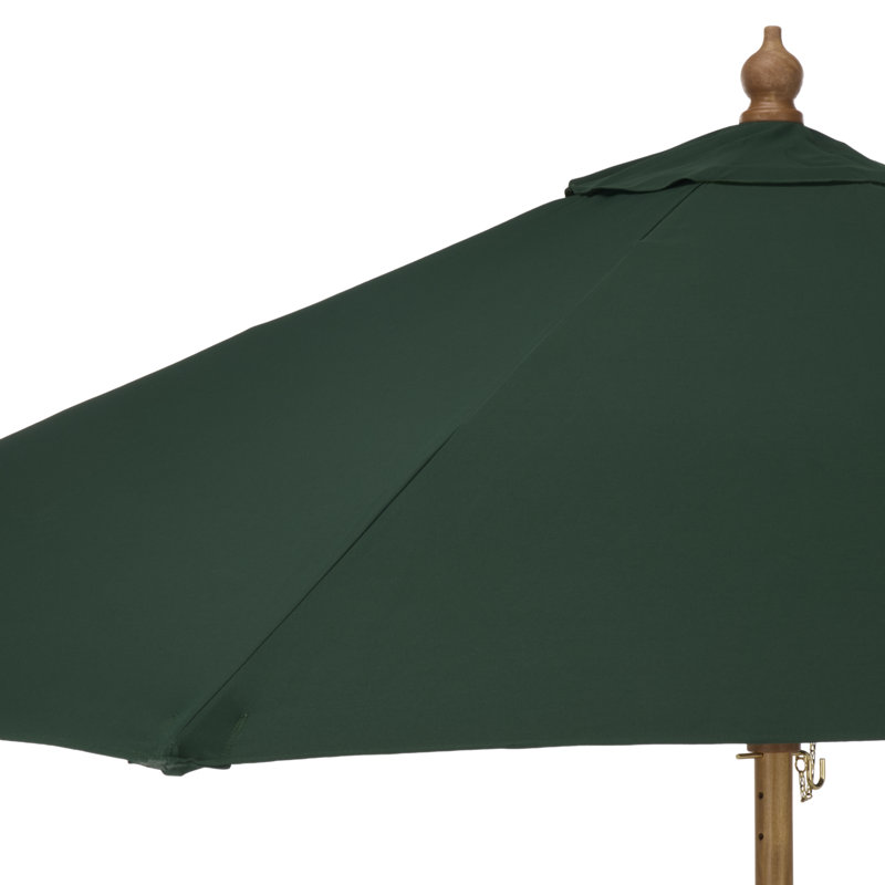 Parasol en bois Jesolo de 2,74 m, Vert foncé