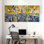 Ensemble de 3 impressions d'art sur toile, villes et pays