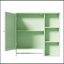 Armoire de rangement murale pour salle de bain, armoires à pharmacie avec grande porte miroir, tablettes réglables et trois niveaux de rangement ouverts (meuble-lavabo non inclus)-879486444