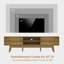 Console Brosch 59 po, console média moderne Mid-Century pour téléviseur 55/60/65 po