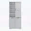 Bathroom Storage Cabinet with Doors,Drawers,Tilt-Out Laundry Hamper,and Adjustable Shelves-1813370311