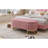 Lashekia Upholstered Storage Ottoman with Button-Tufted, Bench with Metal Legs-818886420