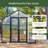 Pacific 8.5ft Wide Outdoor Metal Polycarbonate Greenhouse-124945302