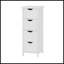 Armoire de rangement blanche pour salle de bain