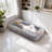 5-Position Adjustable Human Dog Bed Plush Floor Sofa Chair for Gaming, Reading & Napping-907622181