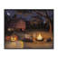 Spooky Ghost & Autumn Campfire, giclée encadrée, design par Billy Jacobs-263560533-263560522