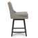Aleksy Swivel Upholstered Counter Stool with Solid Wood Frame
