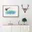 Eagle Hunting for Fish - Picture Frame Graphic Art Print-55732770-55732769