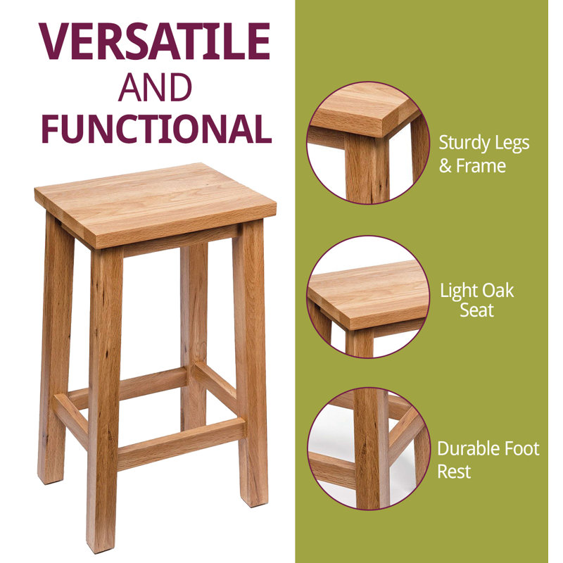 Solid Wood Counter Stool