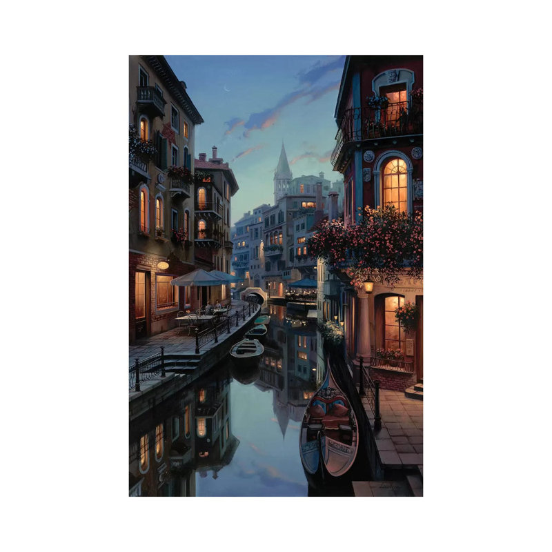 Placidity by Evgeny Lushpin - Wrapped Canvas Painting, 30.48 cm H x 45.72 cm W
