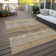 Washable Striped Indoor / Outdoor Rug