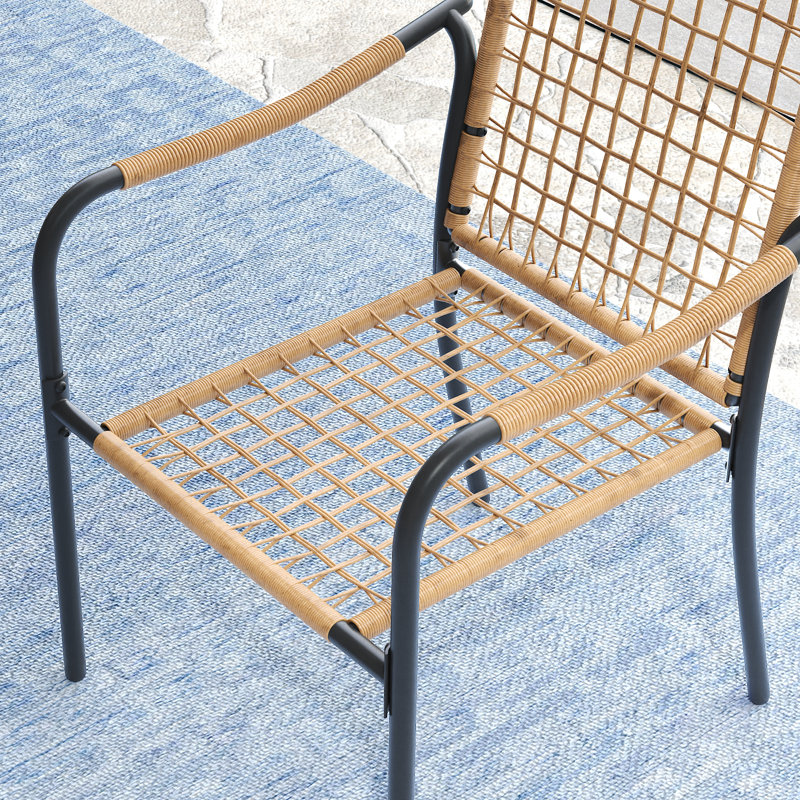 Chaise de patio avec coussin
