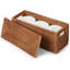  Panier de toilette en rotin pour salle de bain, brun