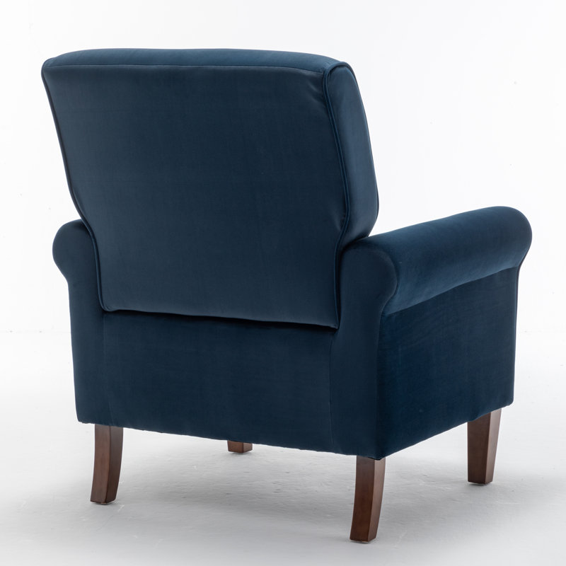 Fauteuil Hysnie, 100 % polyester bleu
