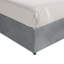LIT DE RANGEMENT DE GRANDE PLATE-FORME WINGBACK RELEVÉ EN VELOURS GRIS CLAIR-126672262-126672268