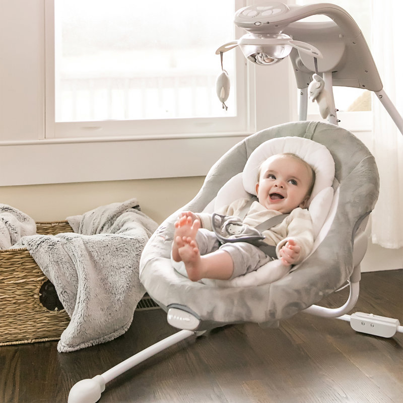 Cradle with Mattress and Stand