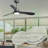 52'' Modern Ceiling Fan With 3 Blades, LED Light, Reversible DC Motor, And Smart Wifi Control-2057864994