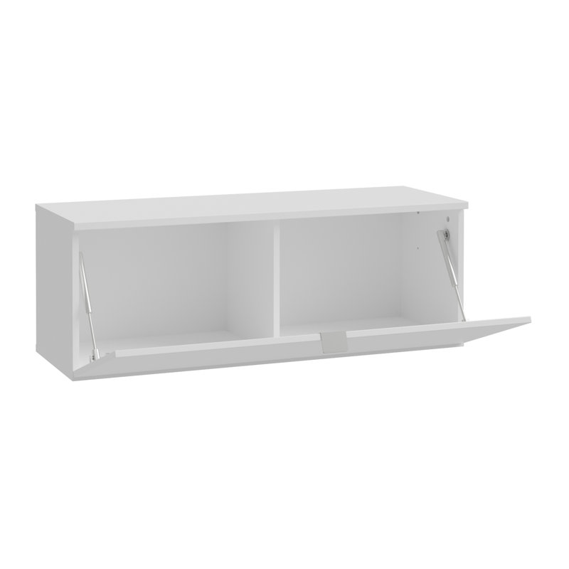 Shayah Unfinished TV Stand for TVs up to 88", High Gloss White