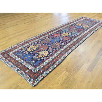 One-of-a-Kind 3'5" X 12'9" Runner Wool Area Rug in