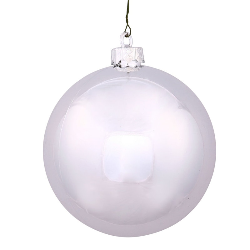 Boules de Noël Bubblegum incassables à 4 finitions, H 2,75 po x l 2,75 po x P 2,75 po, Argent luisant