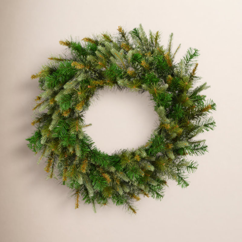 Couronne de pin artificielle en cachemire, 48 po