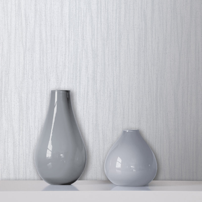 Panache Soft Luxury Wallpaper, Grey, Vinyl