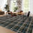 Washable Rug 9x12 Area Rugs for Living Room Modern Plaid Rugs for Bedroom Decor Ultra Soft Large Rug Non Slip Throw Rug Tartan Carpet for Bedroom-1365008655