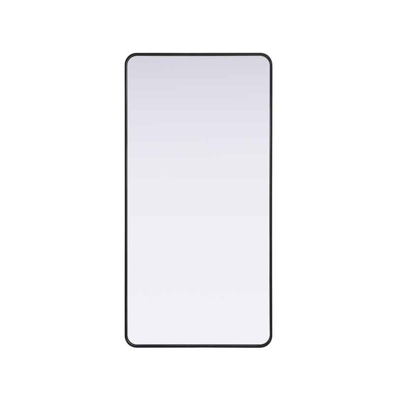 Erath Contour Metal Mirror, 60" x 30", Black