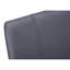 2 chaises de cuisine rembourrées 2 pièces, gris, structure en métal noir, 39 po de hauteur, pour une housse de salle à manger en similicuir, support, hauteur, cadre élégant