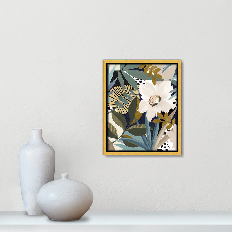 «Floral Symphony I Print» par Eva Watts, Or, H 11,5 po x l 9,5 po