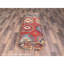 Tapis rouge en laine noué à la main de style afghan 10 pi x 13 pi 10 po AA9DB789FB8145788916D06543D23A45