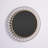 Andre Solid Wood Circle Wall Mirror