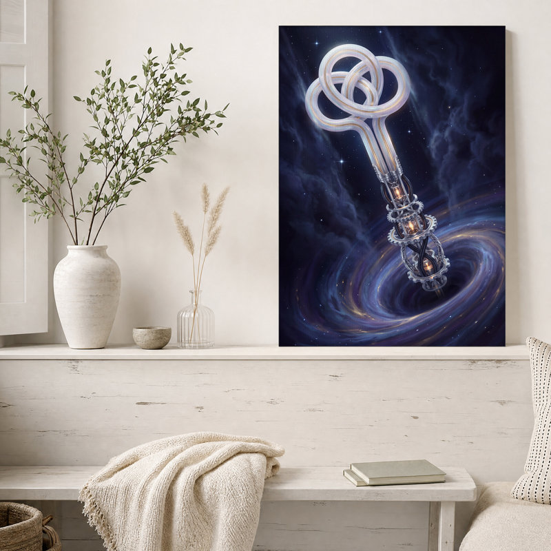 Art mural sur toile nébuleuse tourbillonnante, H 18 po x l 12 po