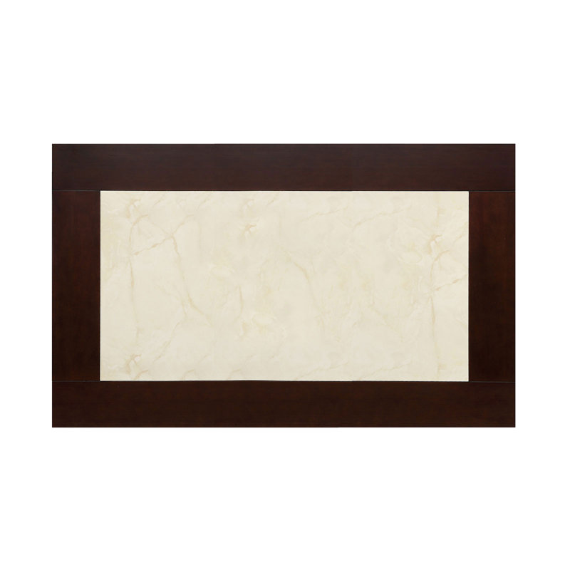 Ramsdale Dining Table, White/Dark Cherry