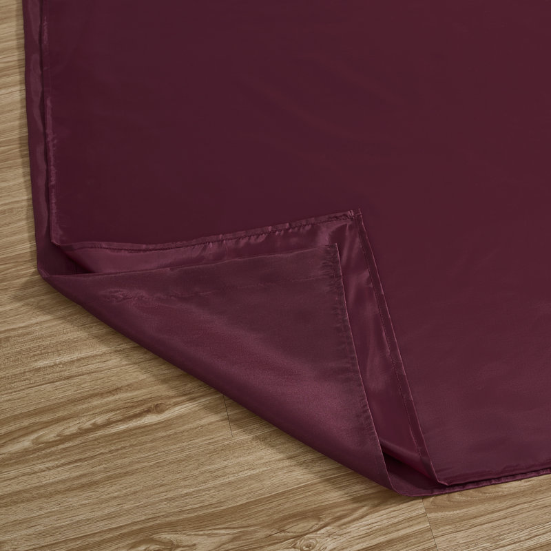 Royale Room Darkening Curtain Pair, Maroon/Gold