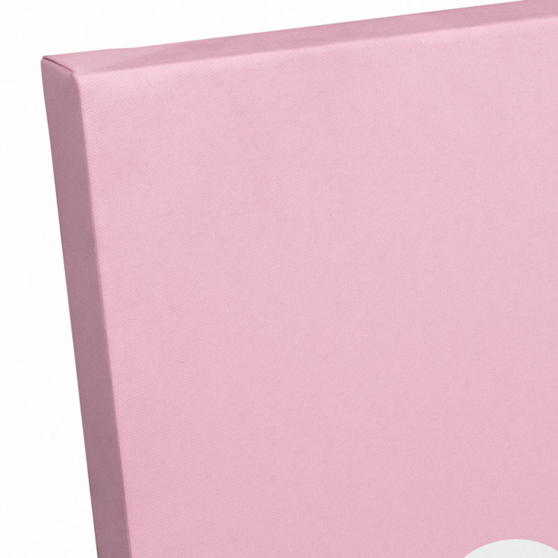 Art sur toile émoticône Busch, H 20 po x l 16 po x P 1,25 po, Rose