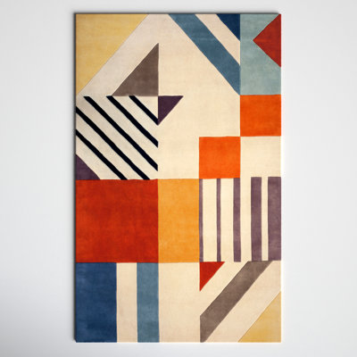 Tripoli Hand Tufted Wool Ivory/Multi Rug