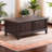 American double-sided four-drawer end table