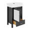 Meuble-lavabo compact de 20 pouces avec lavabo en céramique et beaucoup de rangement