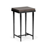 Wick Solid Wood Top Side Table
