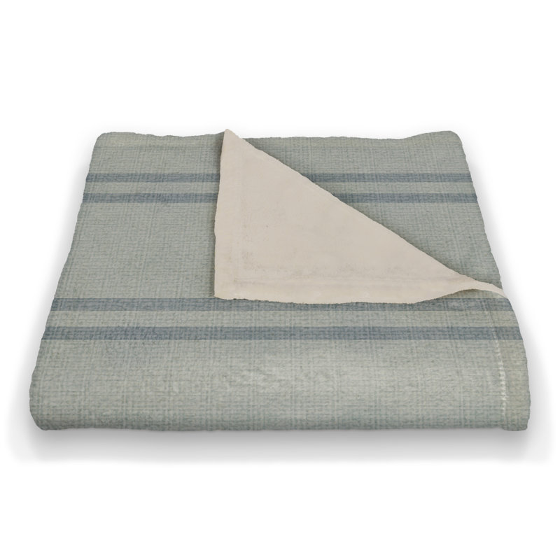Hand Woven Throw Blanket, Blue
