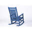 Chaise berçante d'extérieur pour adultes - Bleu marine avec fatigue et porche élargi avec quincaillerie ergonomique robuste