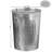 Gardenised Round Galvanized Steel, Trash Can With Lid - Durable Metal Bucket For Backyard, Lawn, Garden And Yard Use - Weather-resistant Garbage Can For Indoor And Outdoor-103087890