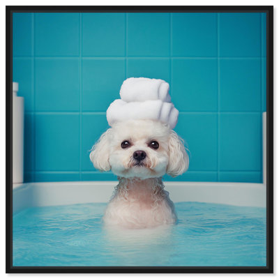 «Fluff in the Tub Canvas» par Art Remedy