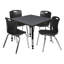 Ensemble de table de salle à manger et de chaises Kee Square-73412847-73412849