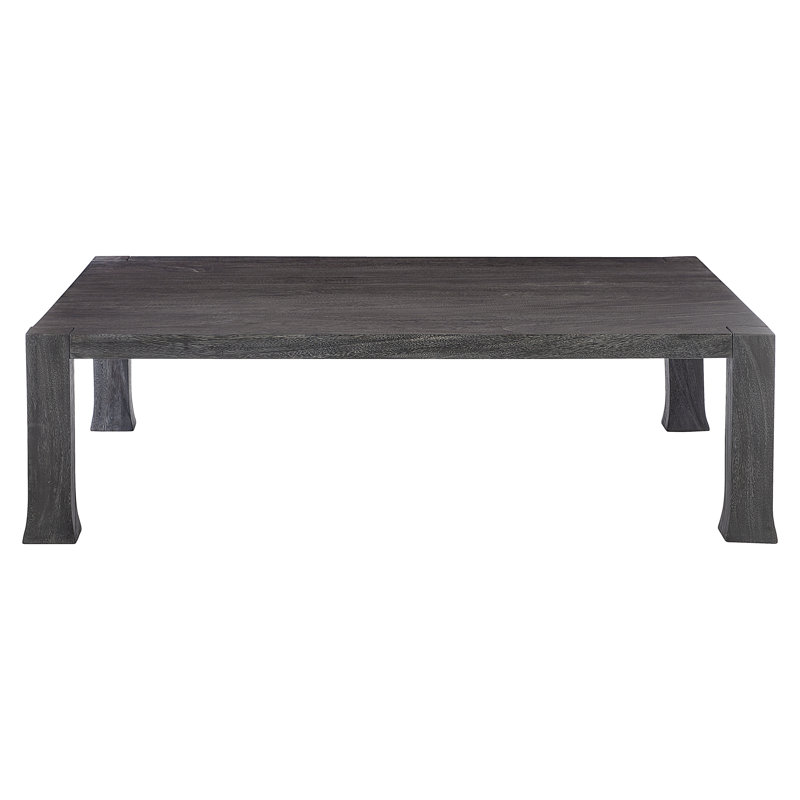 Transitional Berkely Black Rectangular Coffee Table with Storage