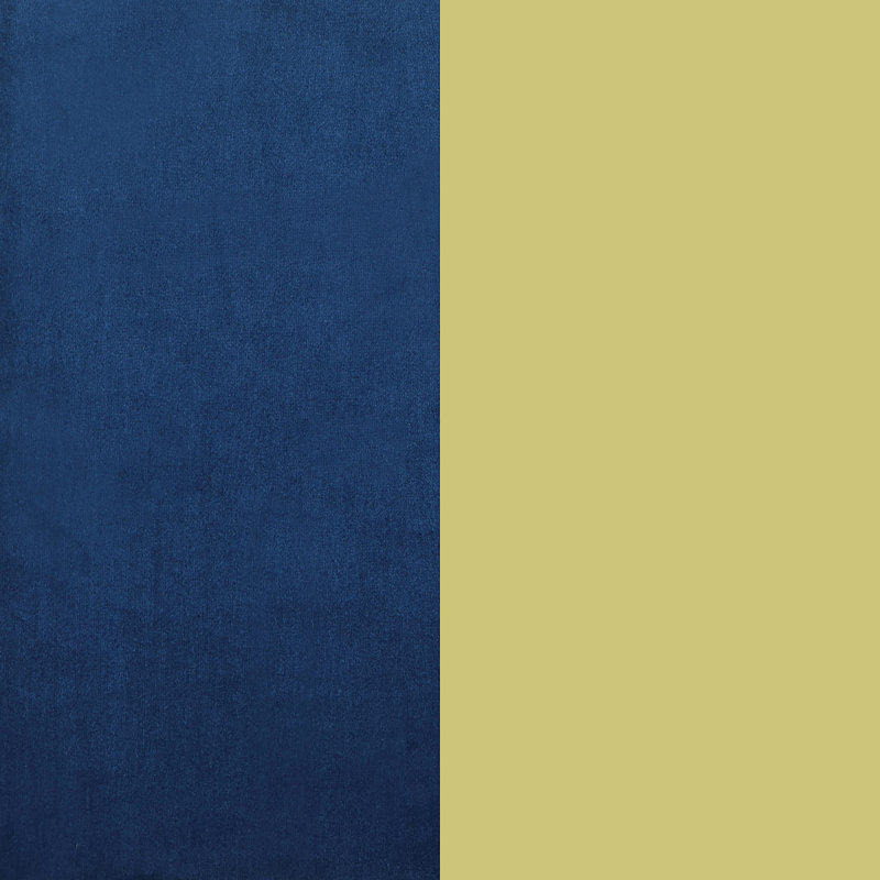 Causeuse capitonnée bleue, Bleu