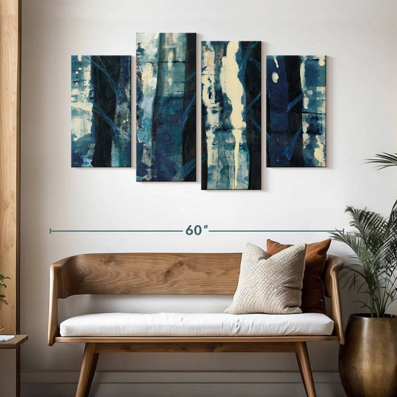Harnek Deep Woods Indigo, 32" H x 52" W